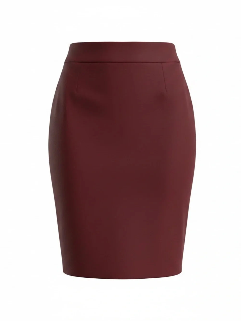 NWOT Zenana Women’s Size XL Burgundy Pencil Skirt